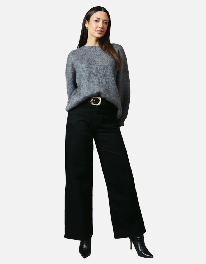 Womens/Ladies Slouch Jumper