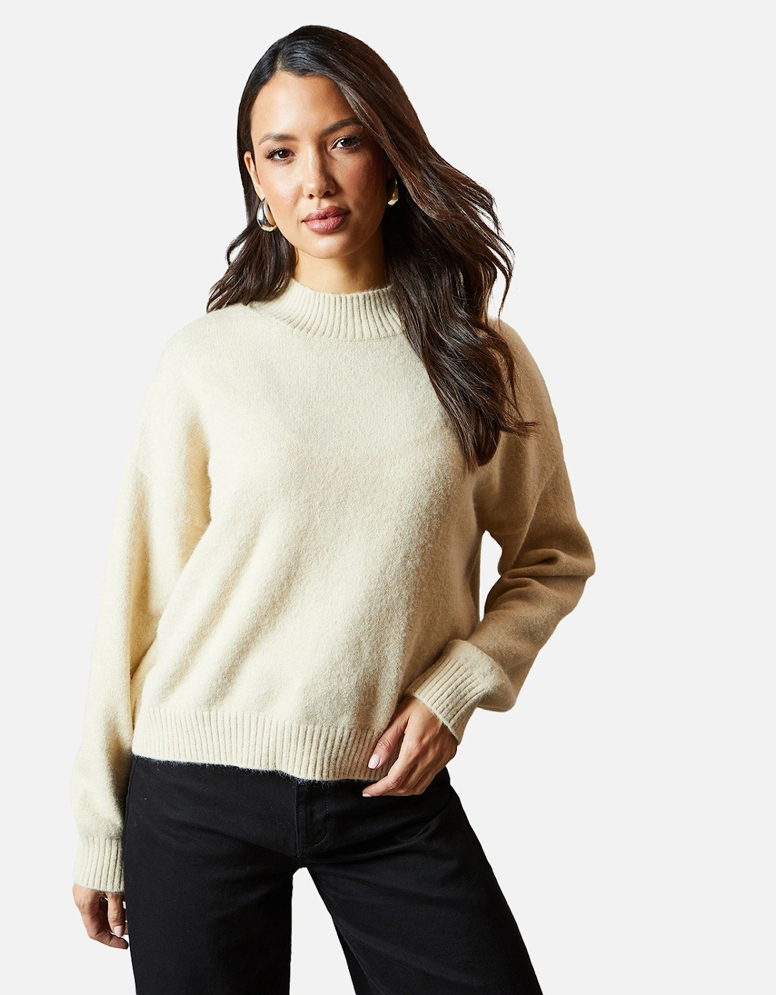 Womens/Ladies High-Neck Jumper, 4 of 3