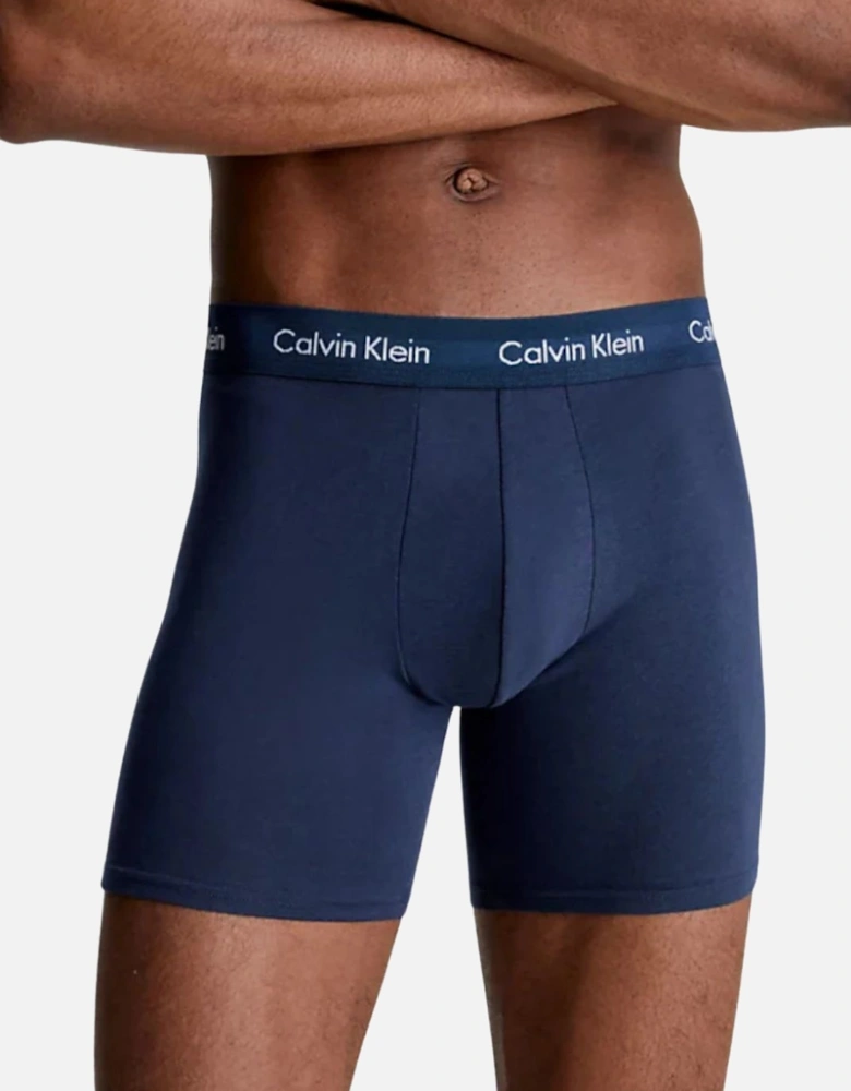 3-Pack Boxer Trunks, Black/Blue Shadow/Cobalt Water