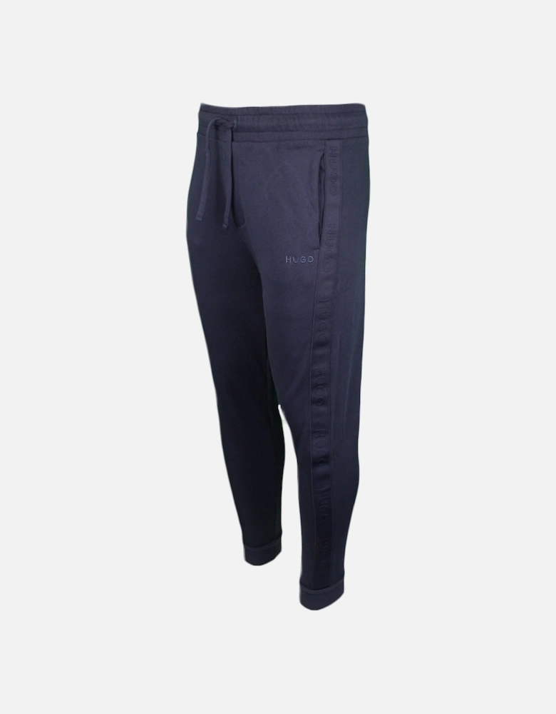 Cotton Terry Tonal Logo Jogging bottoms, Dark Blue