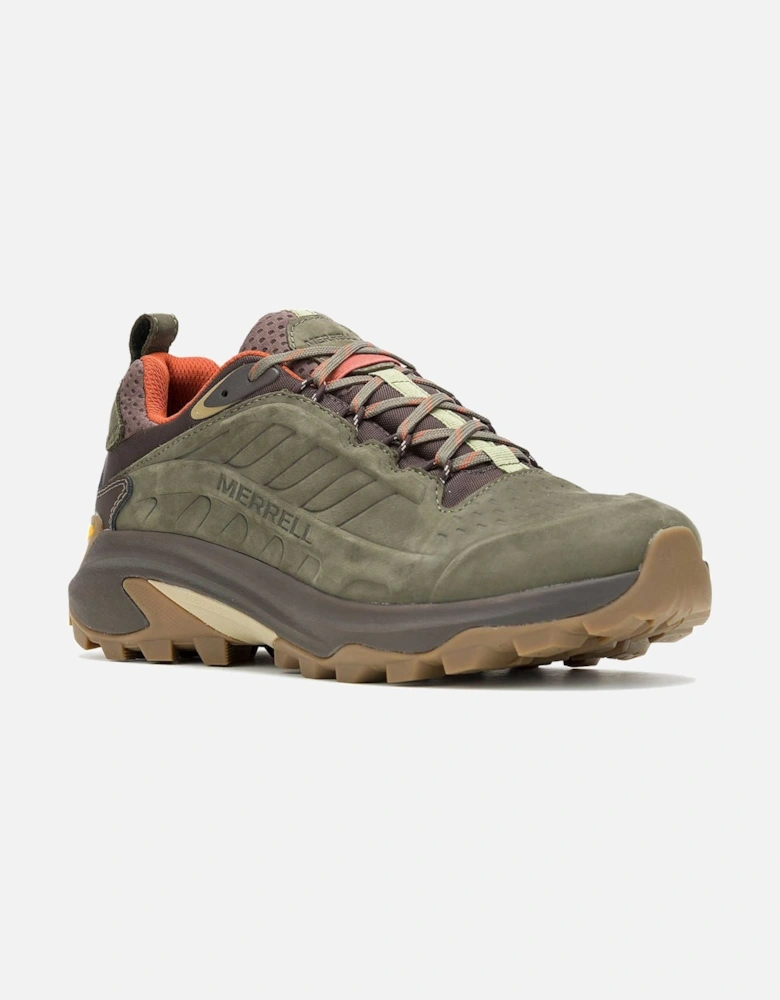 Moab Speed 2 Leather Men's Olive Trainers