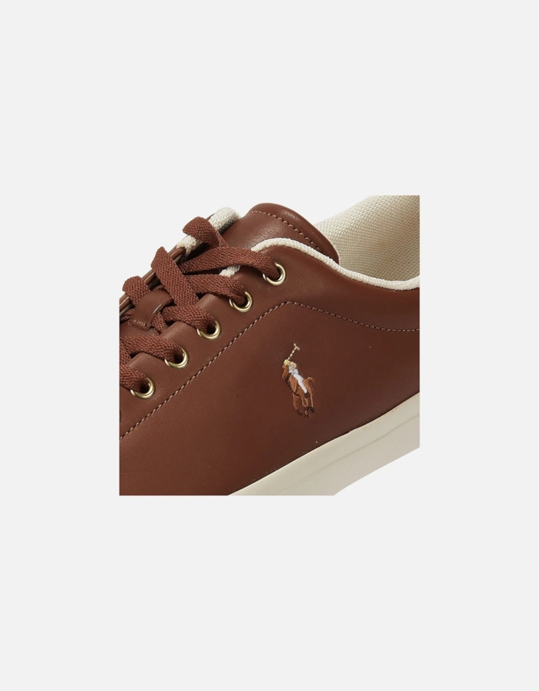 Longwood Leather Mens Tan Trainers