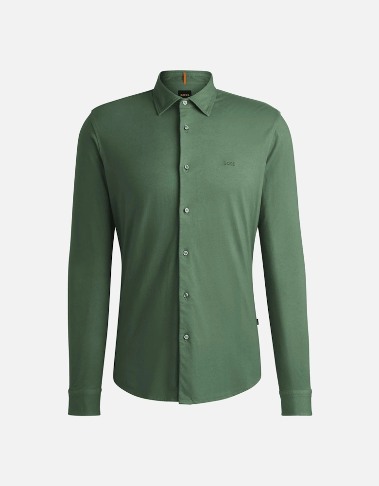 Embroidered Branding Slim-Fit Shirt