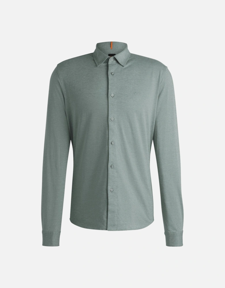 Embroidered Branding Slim-Fit Shirt