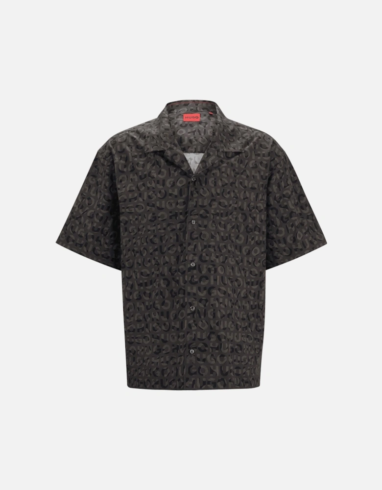 Seasonal Print Overshirt-Fit Shirt