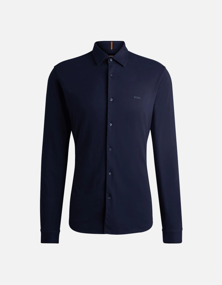 Embroidered Branding Slim-Fit Shirt