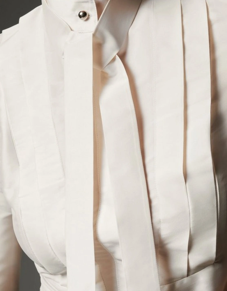 Archive Collection - Tall Taffeta Pleat Detail Shirt