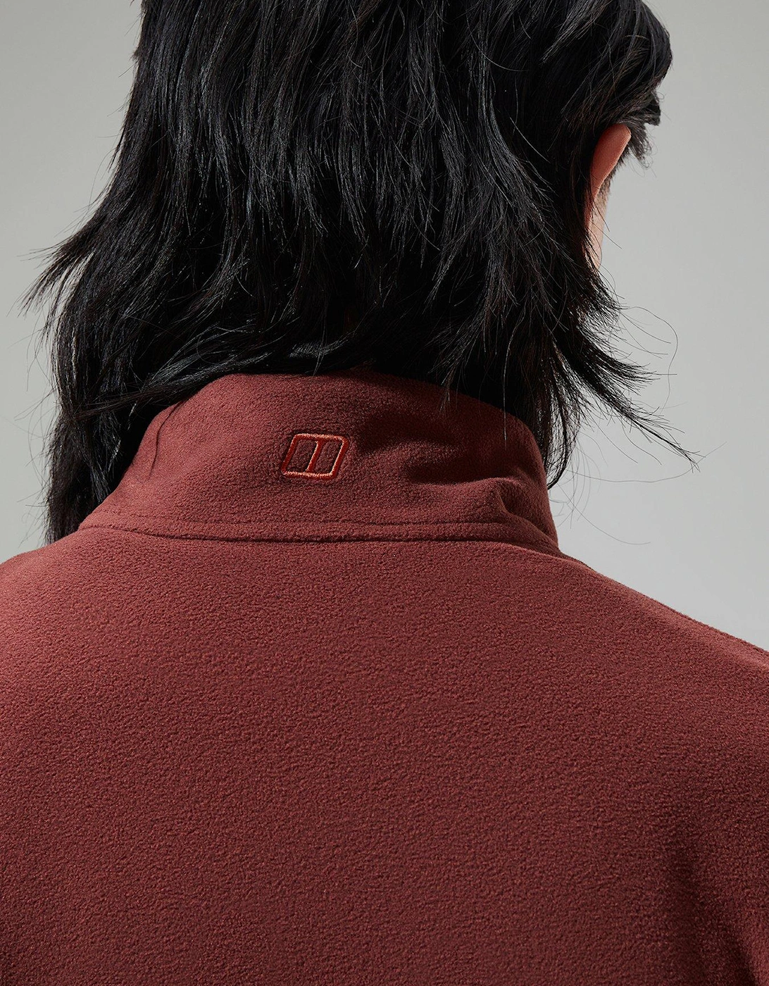 Mens Aslam Full Zip Micro Fleece - Brown