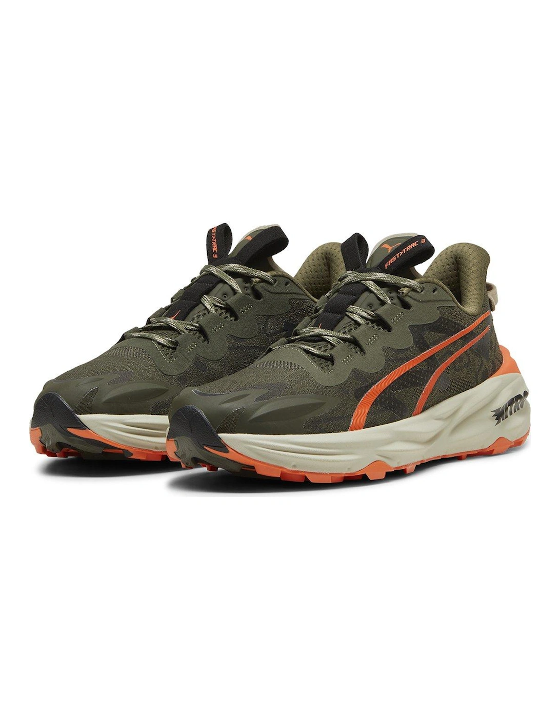 Mens Running Fast-Trac Nitro 3 Trainers - Khaki