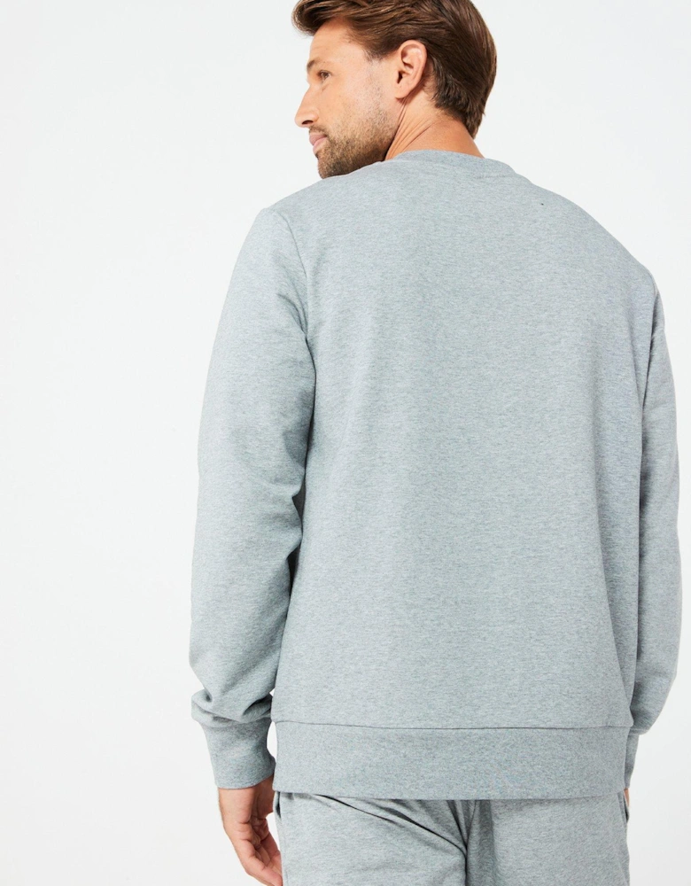 Essential Chest Logo Crew Sweatshirt - Grey