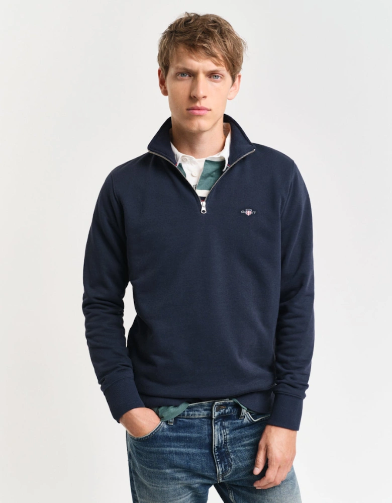 Shield Half-Zip Sweatshirt, Evening Blue