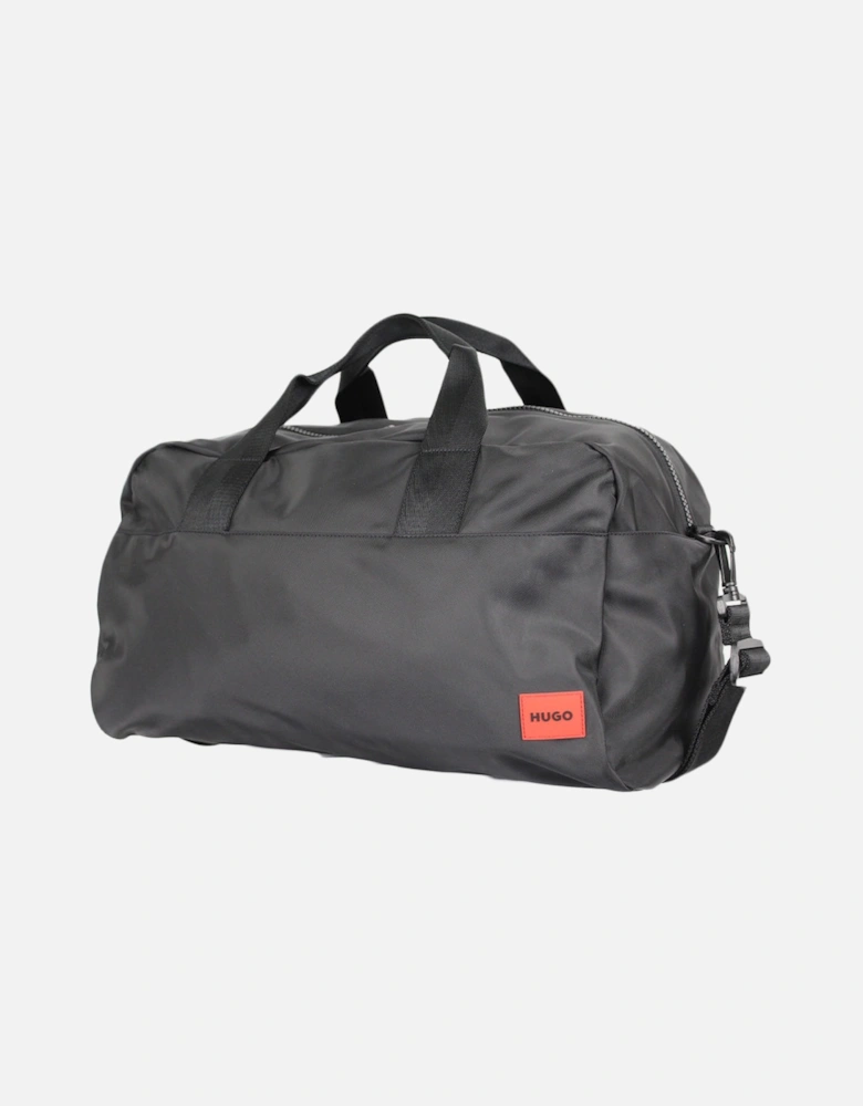 Red Logo Holdall, in Black