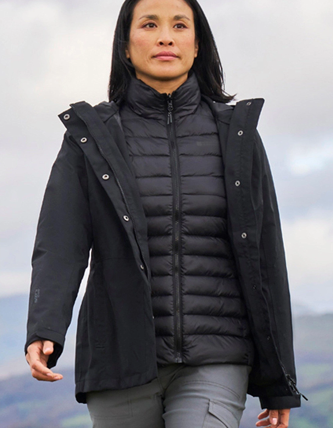 Womens/Ladies Alaskan 3 in 1 Padded Jacket, 2 of 1