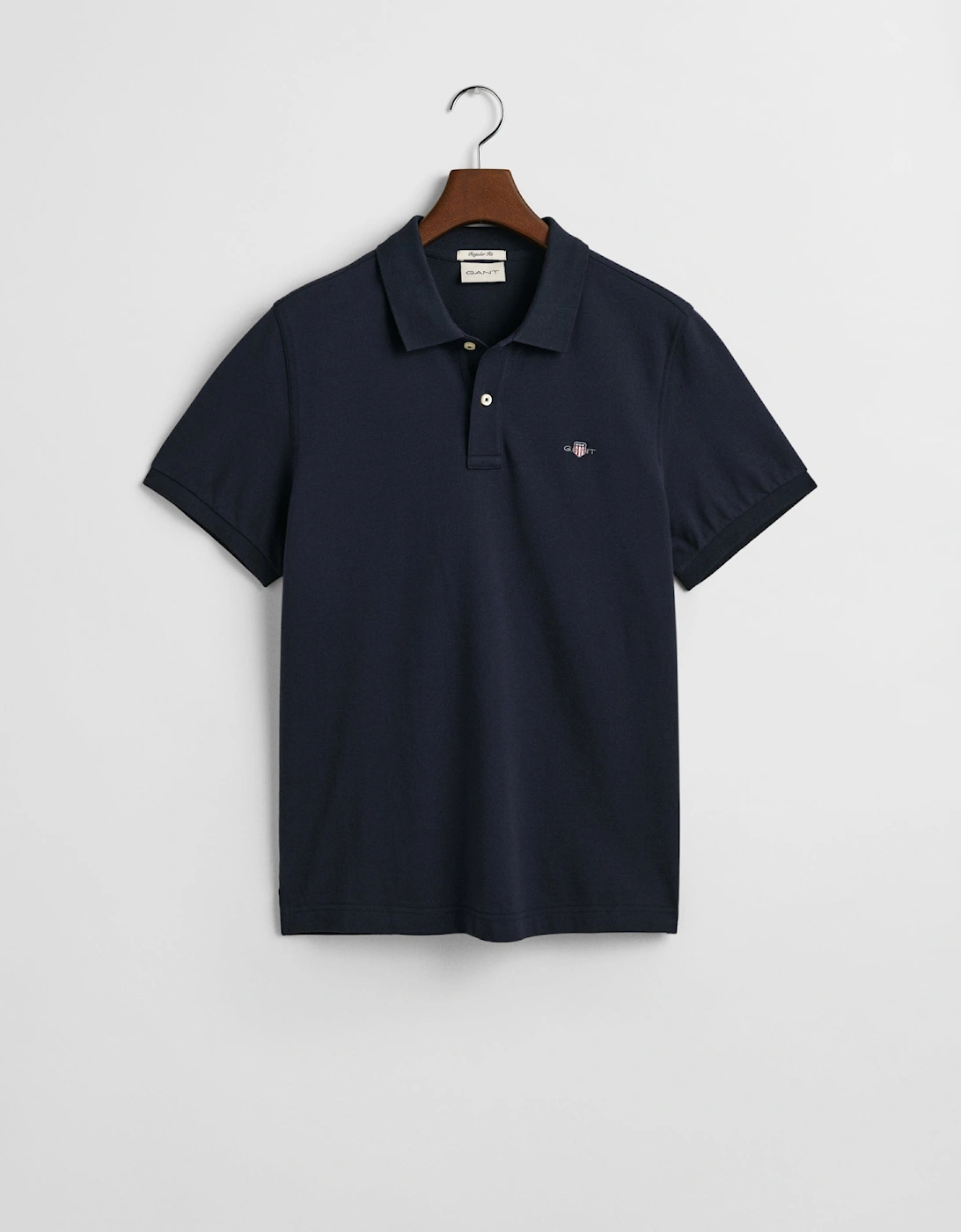 Regular Shield Pique Polo Shirt, Evening Blue