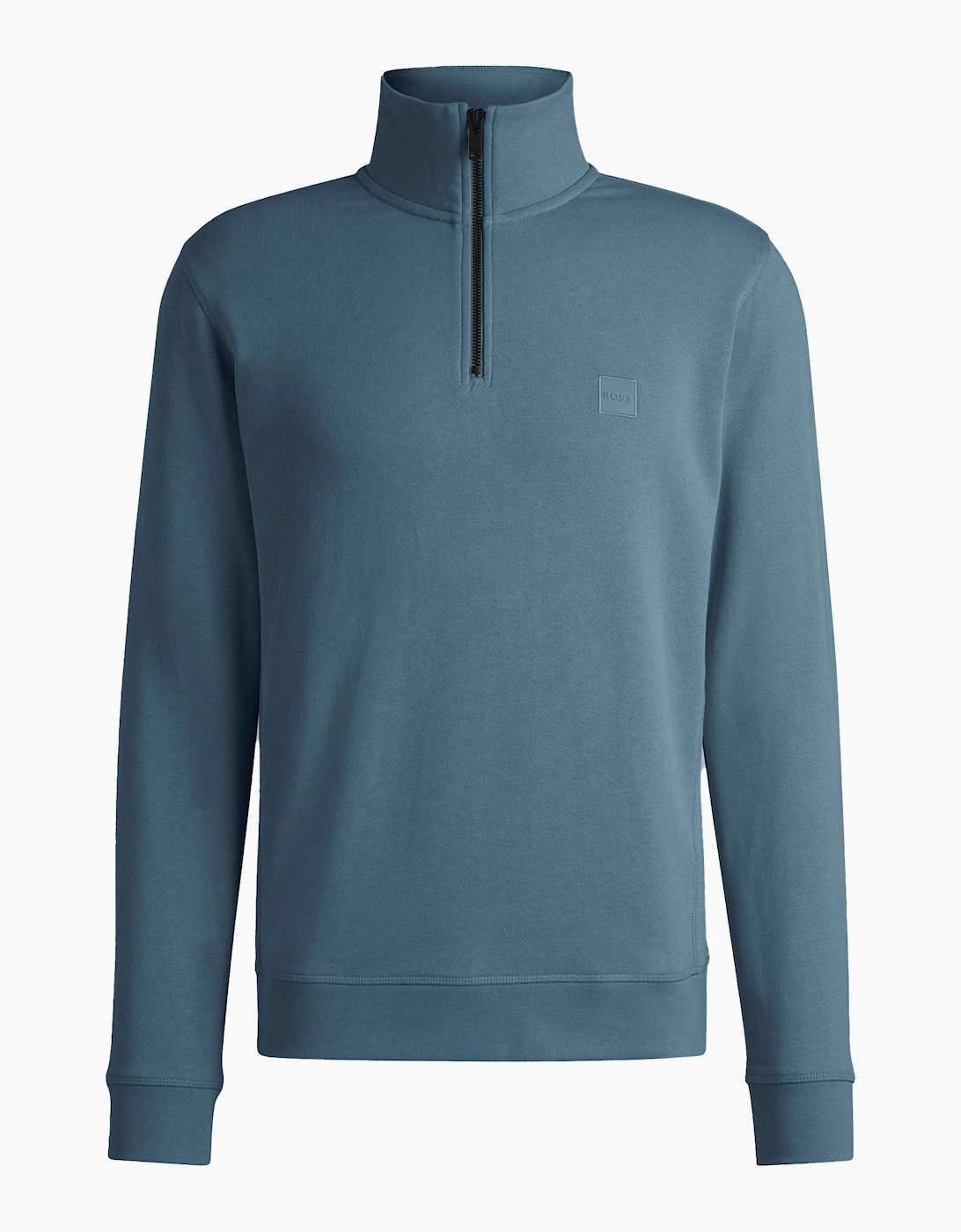 Hugo Boss Men's Boss Zetrust 1/4 Zip Sweat - Blue - Size, 40