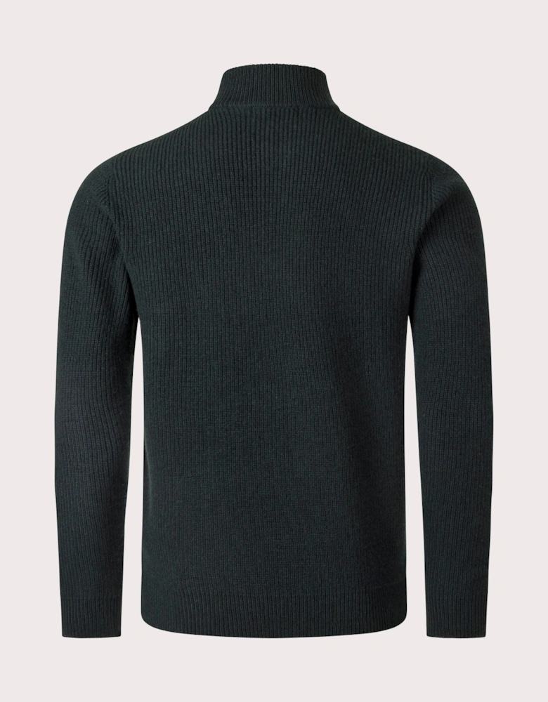 Textured Quarter Zip Jumper