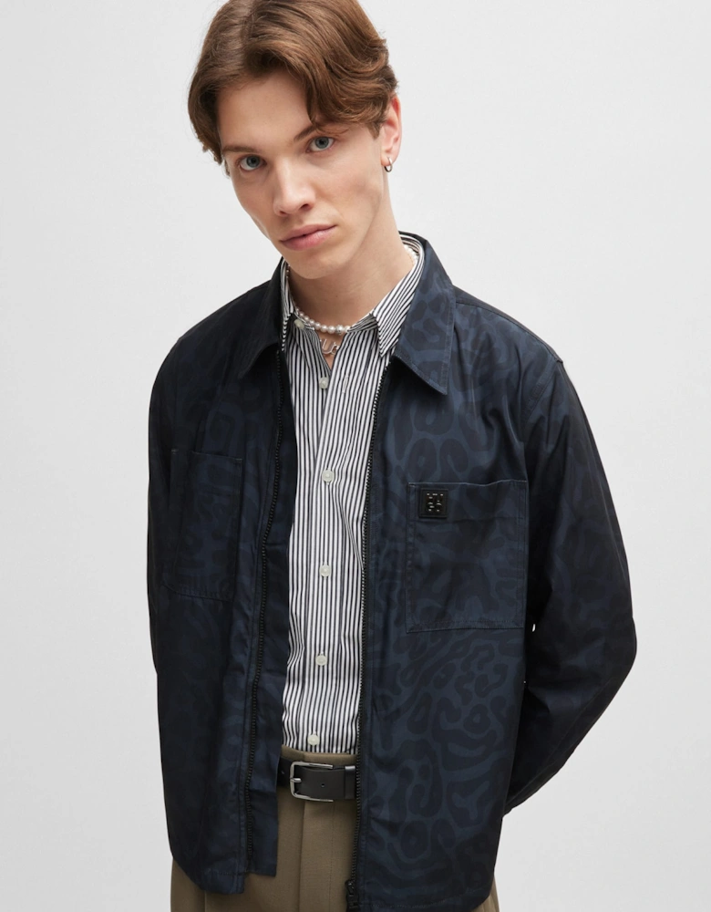 Oversize-Fit Shirt Jacket