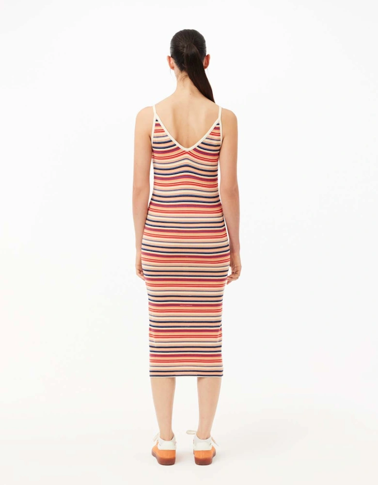 Long Striped Cotton Dress