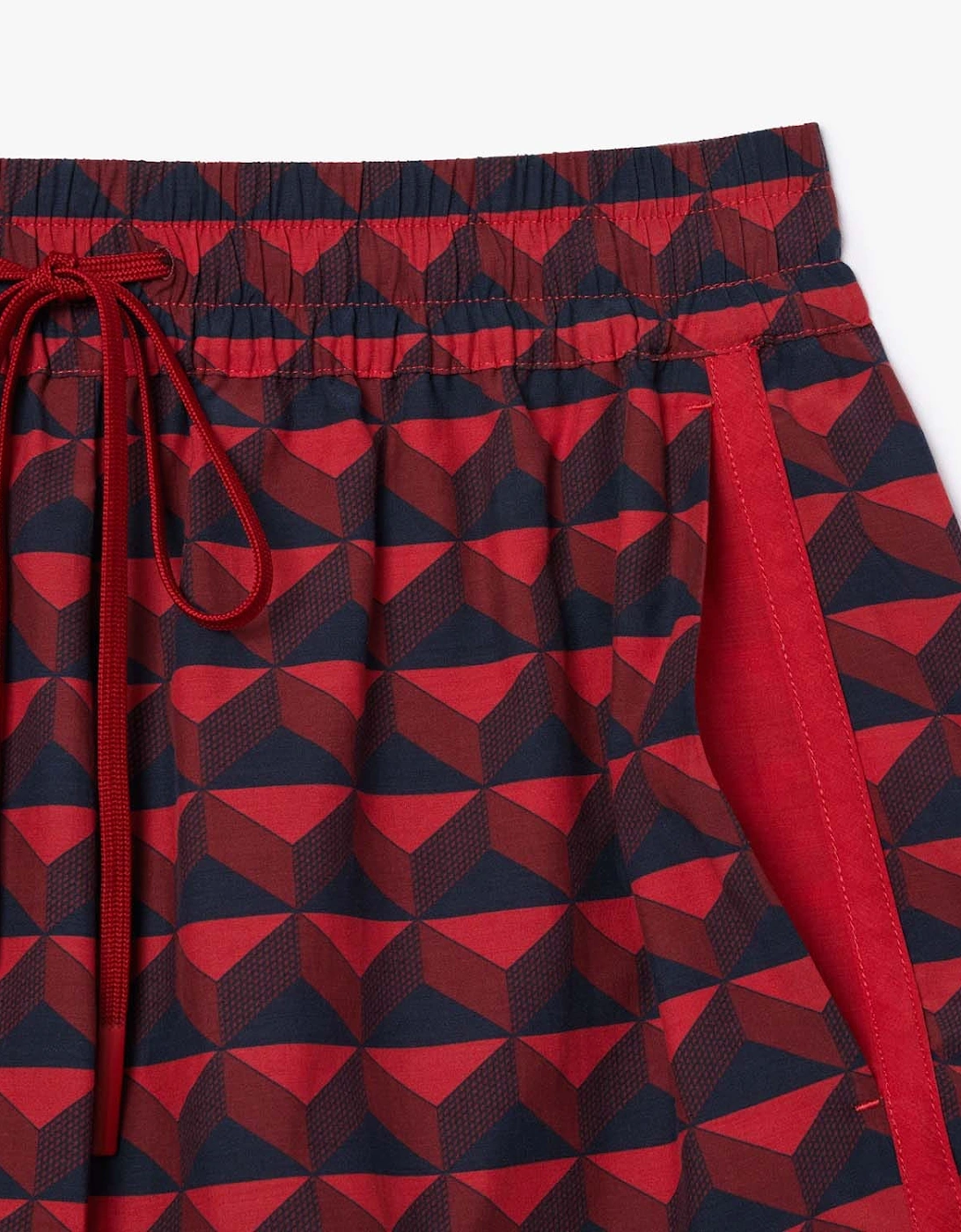 Graphic Motif Short Draped Shorts