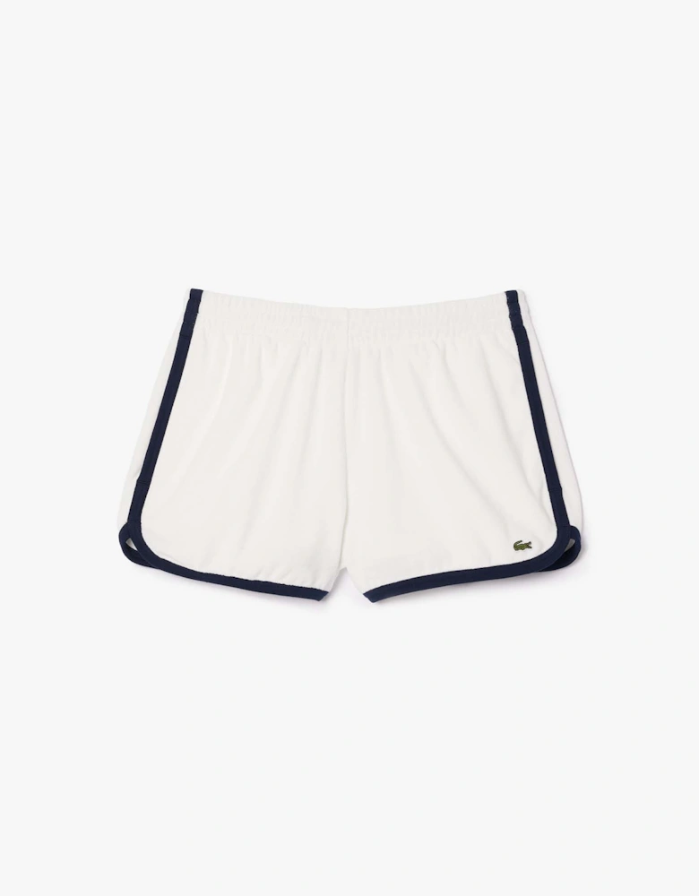 Cotton Terry Contrast Accent Shorts