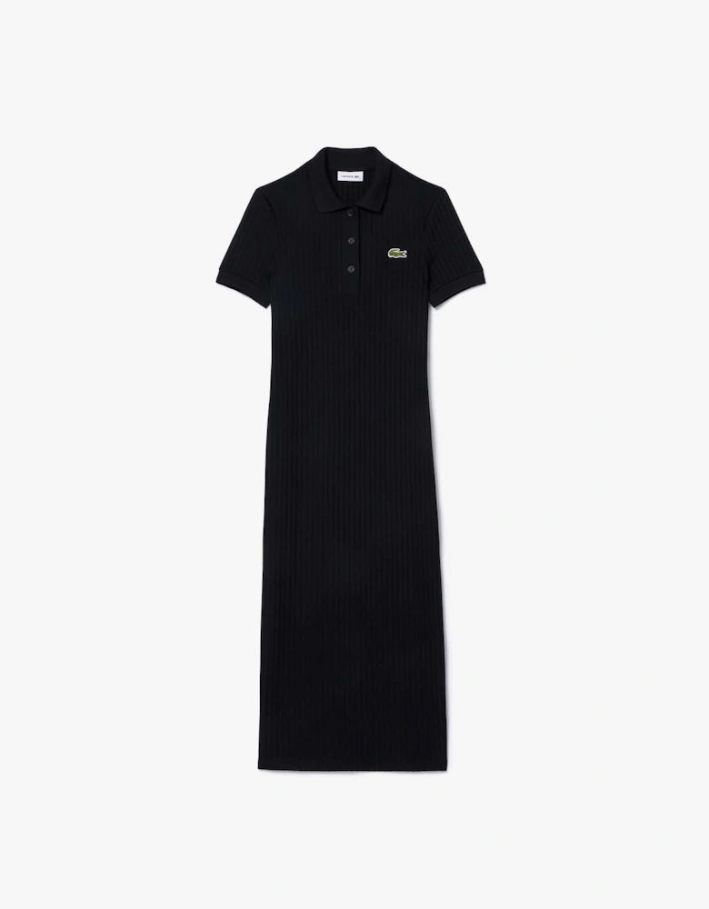 Long Slim-Fit Polo Dress