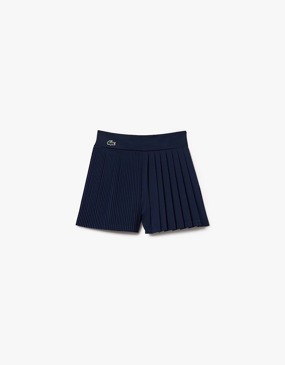 Lacoste Women's Pleated Lined Tennis Shorts - Blue - Size: 8