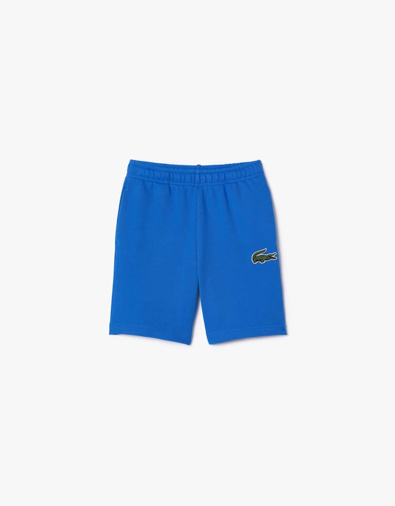 Juniors Crocodile Badge Fleece Shorts