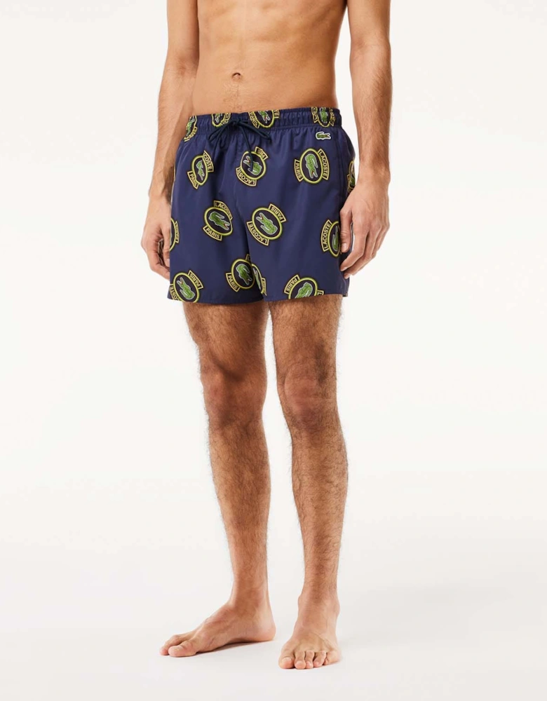 Short Printed Swim Trunks