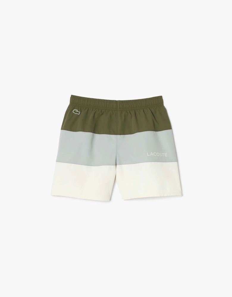 Juniors Colour Block Taffeta Swim Trunks