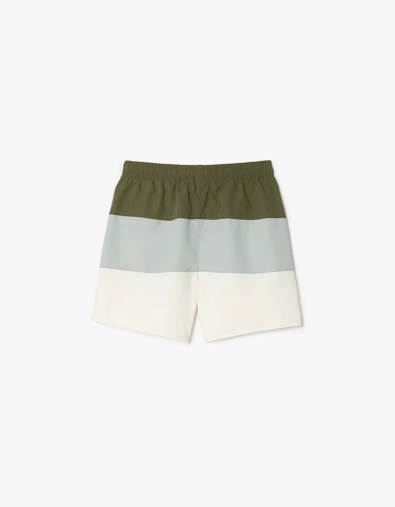 Juniors Colour Block Taffeta Swim Trunks