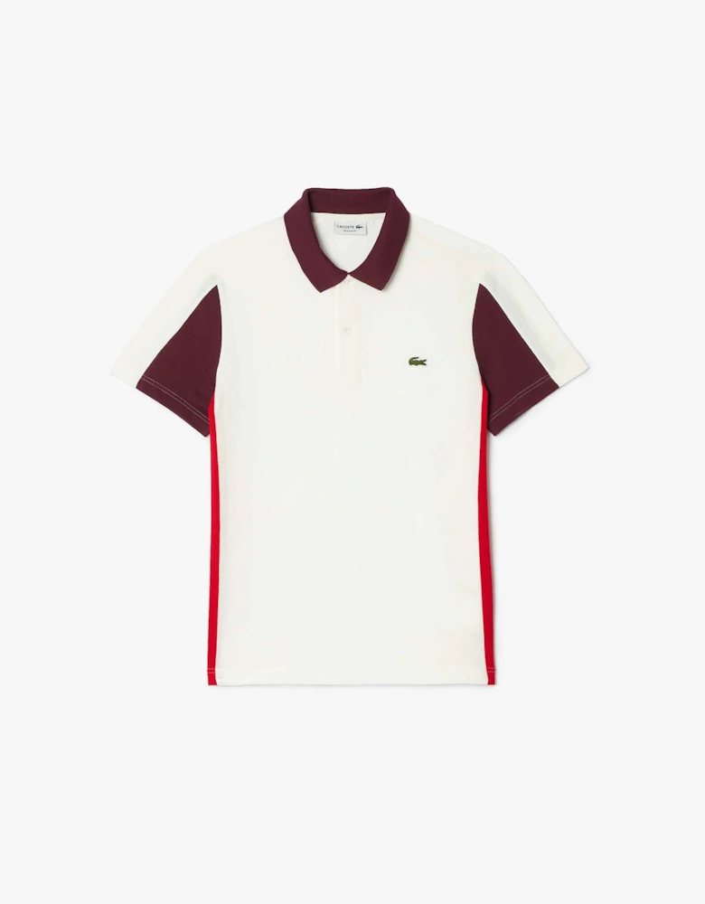 Regular-Fit Colour Block Polo Shirt