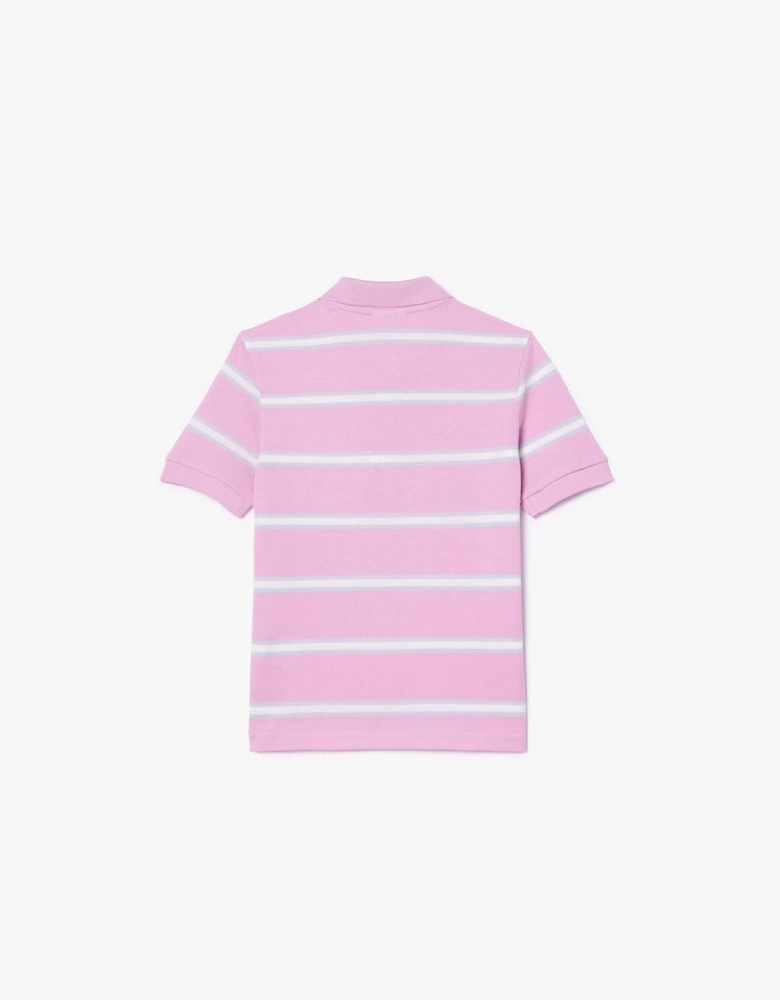 Juniors Striped Piqué Polo Shirt