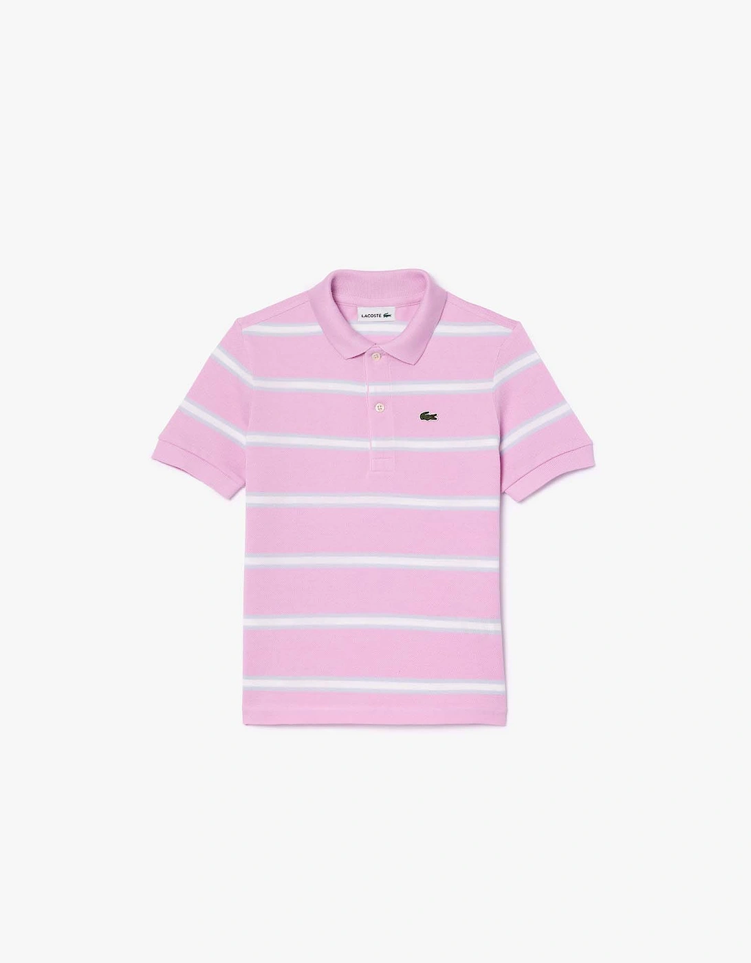 Juniors Striped Piqué Polo Shirt, 4 of 3