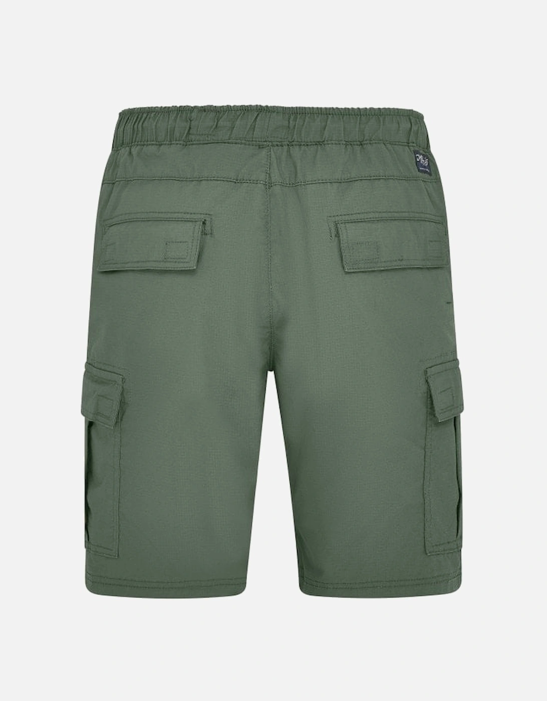 Tech Cargo Shorts Elasticated Waist Olive