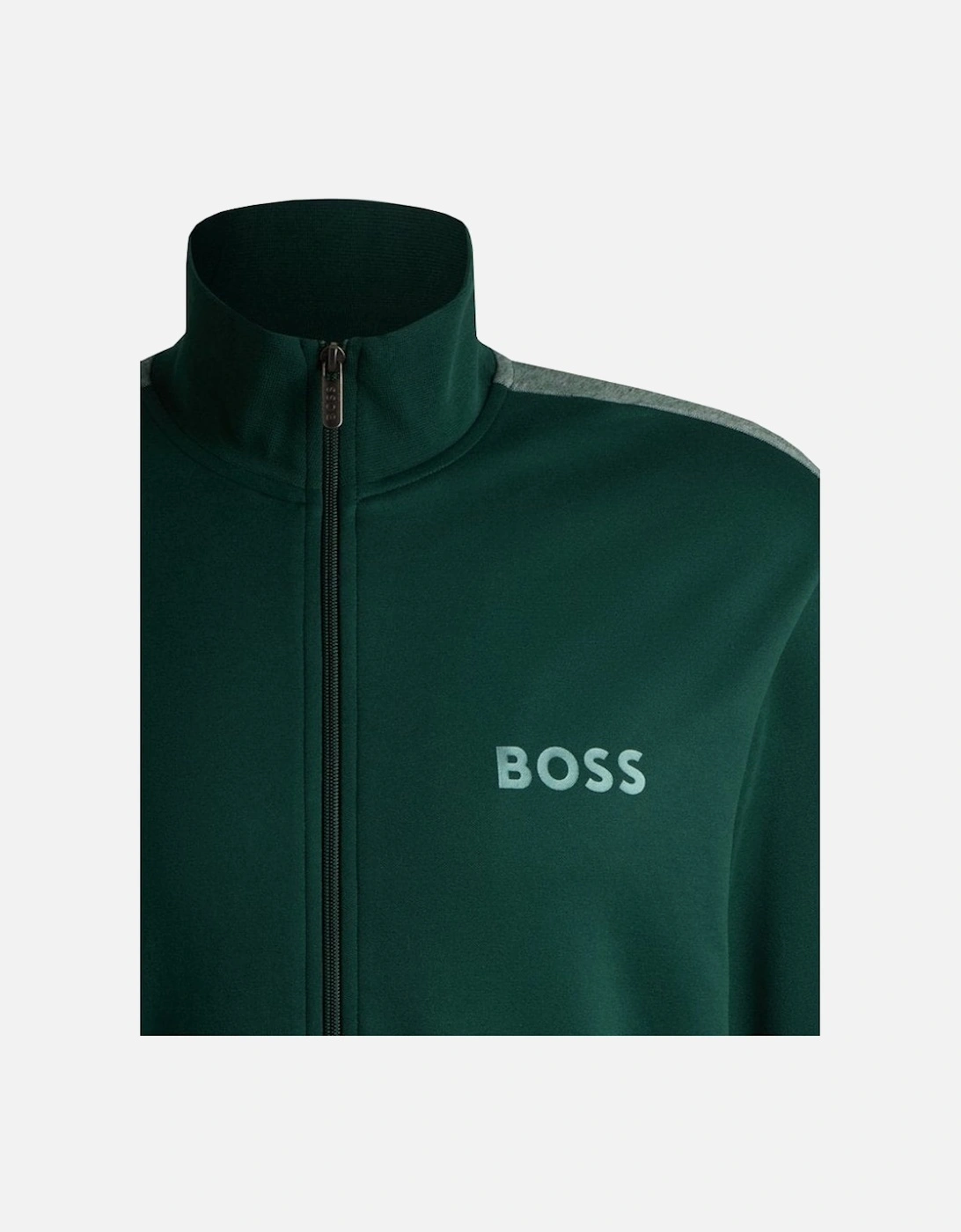 Men's Green Zip Through Tracksuit Jacket