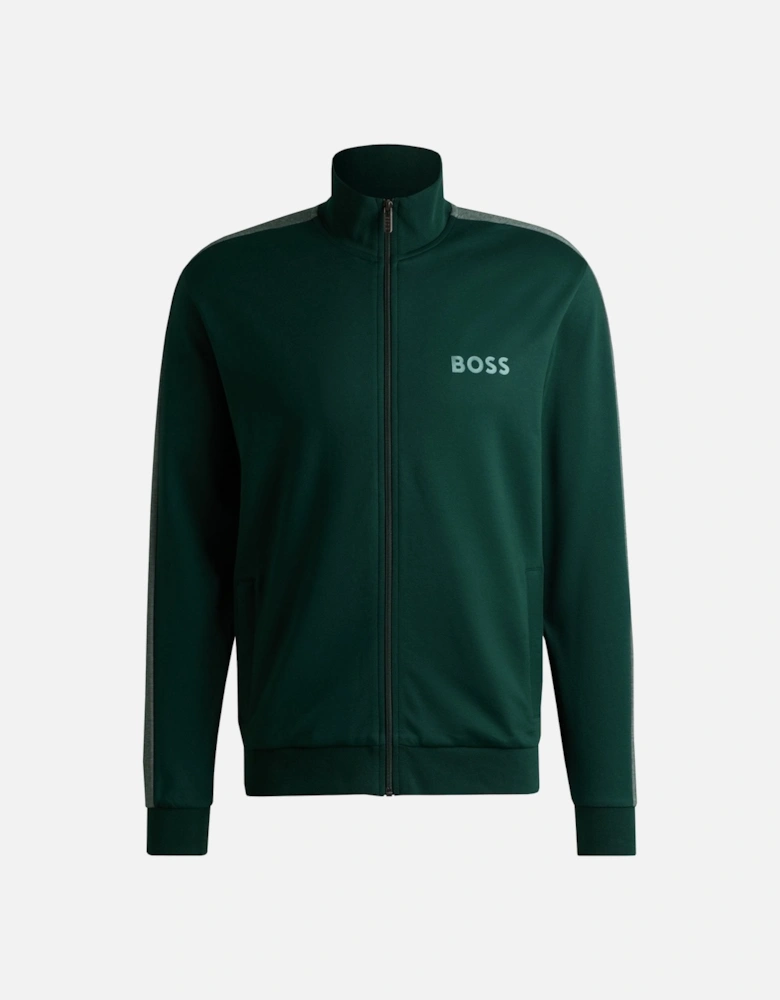 Men's Green Zip Through Tracksuit Jacket