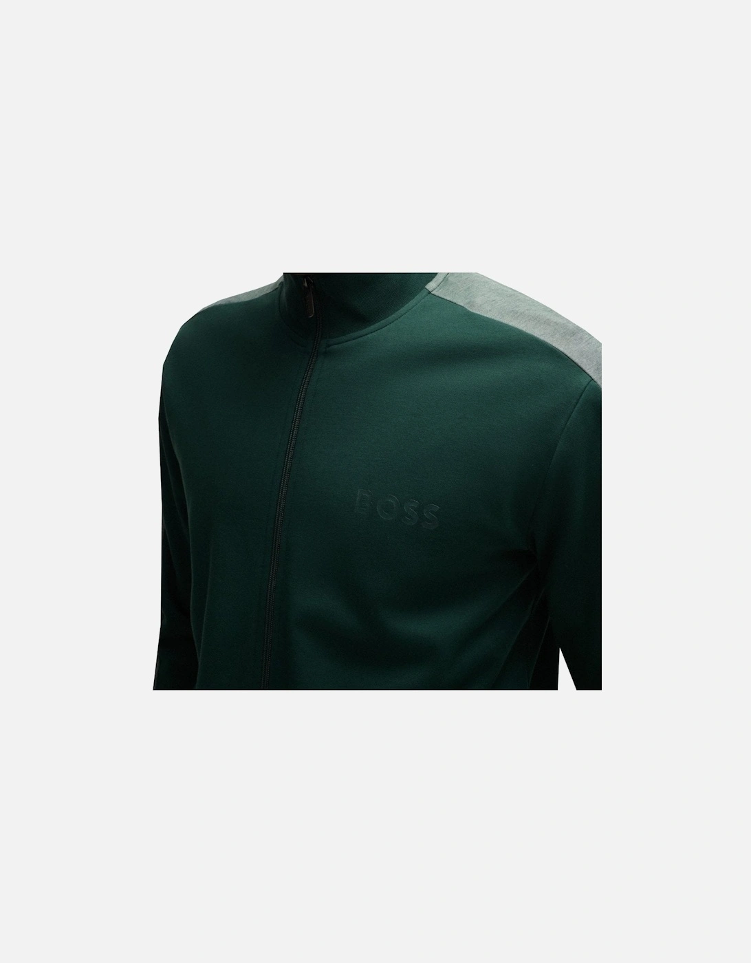 Men's Green Zip Through Tracksuit Jacket