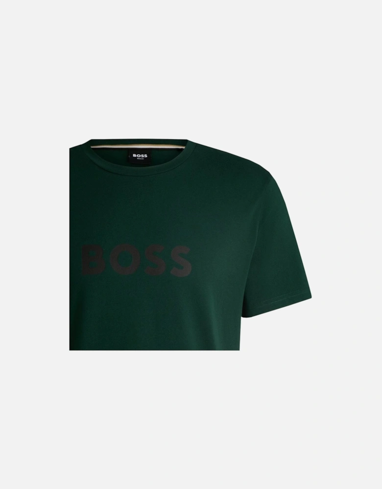 Dark Green Regular Fit T-shirt.