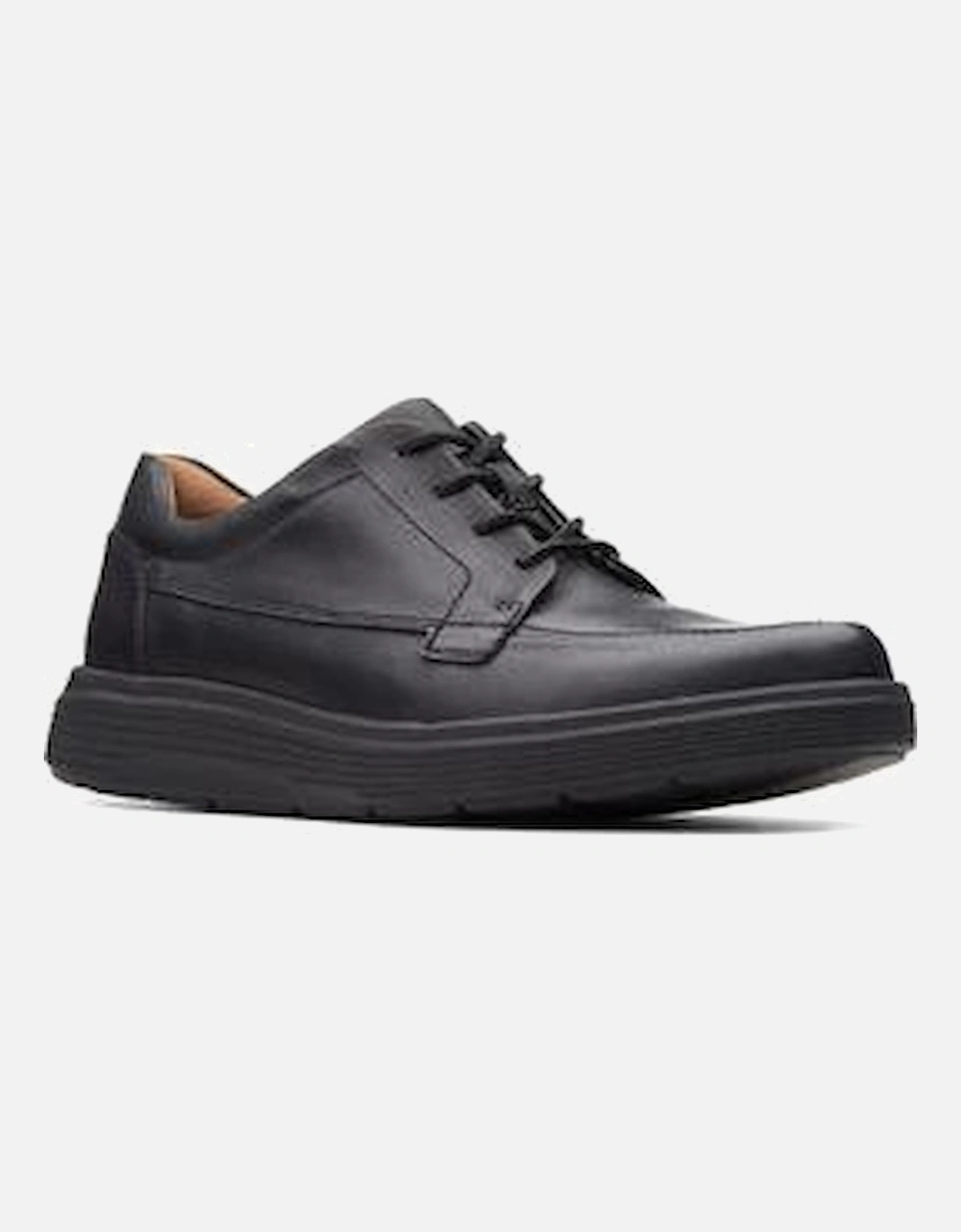 Clarks Men's Clarks Un Abode Ease in black leather Extra Wide