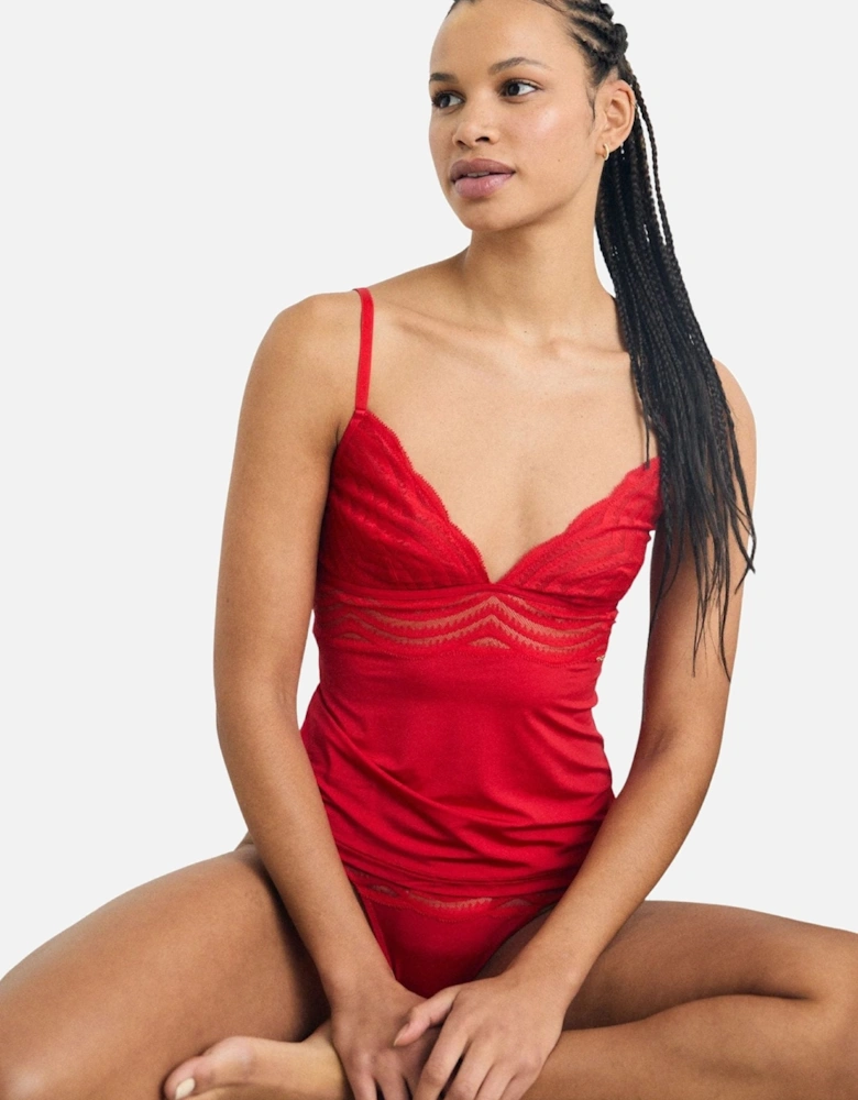 Luxe Vest & Thong Gift Set, Red