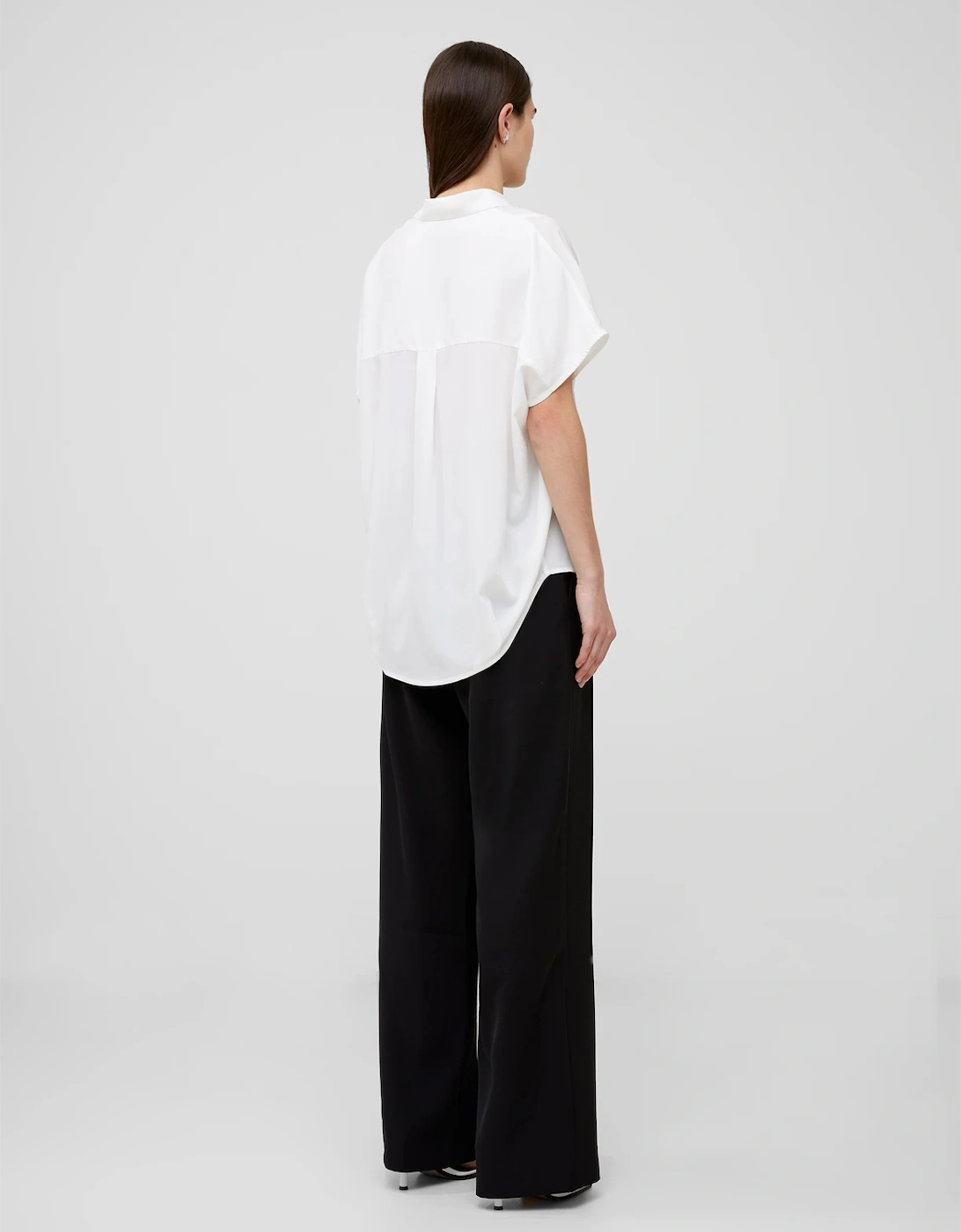 Crepe Light Sleeveless Popover Winter White