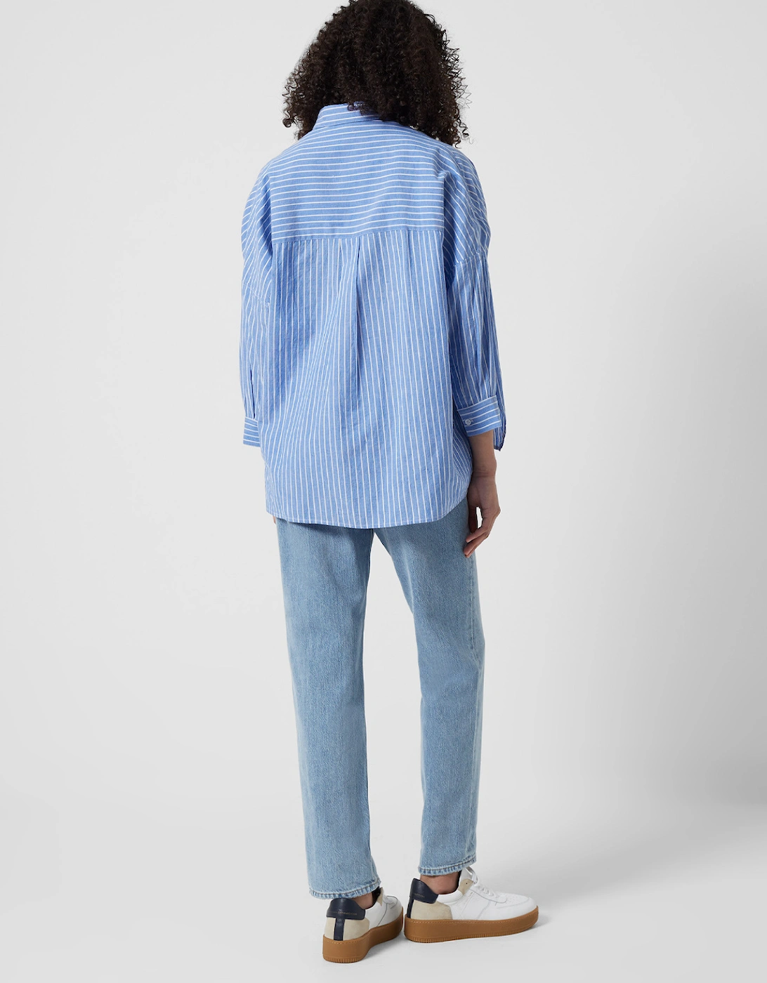 Rhodes Wider Stripe Popover Blue/White