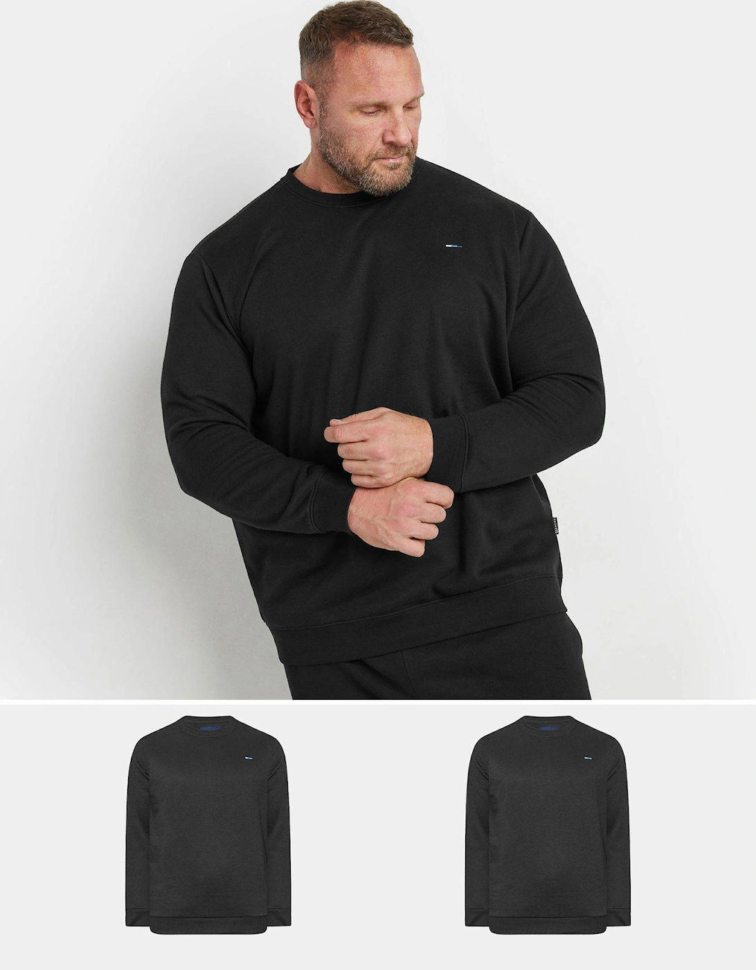 2 Pack Sweatshirts - Black, 2 of 1