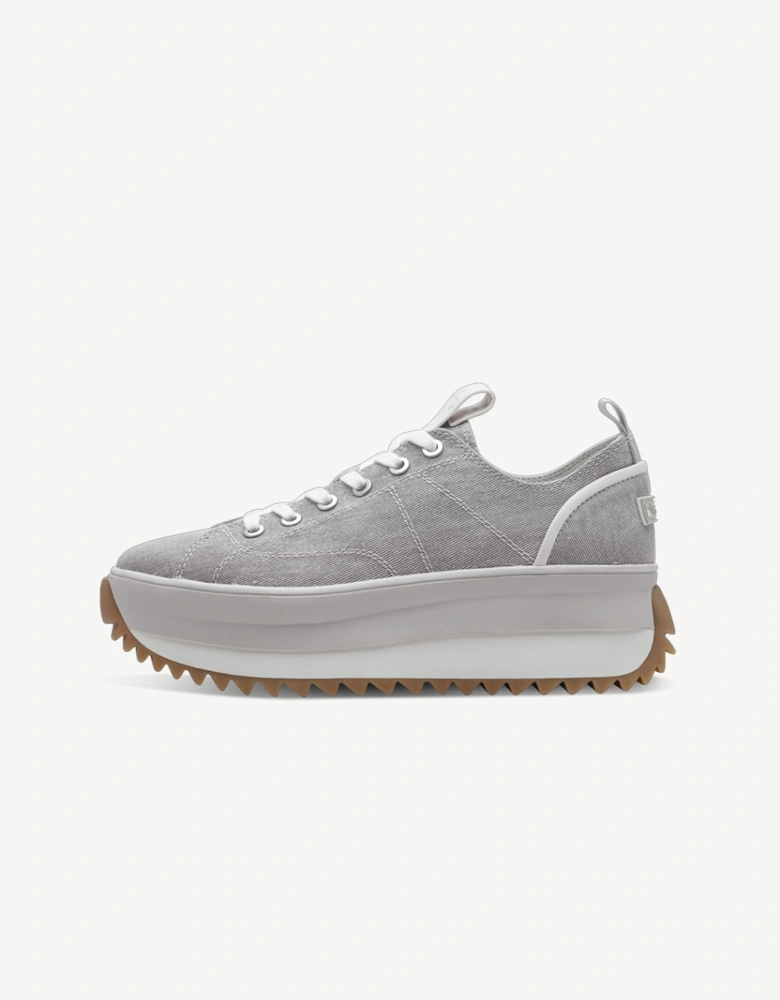 Women's 1-23731-41-204 Lace-up Trainer Light Grey