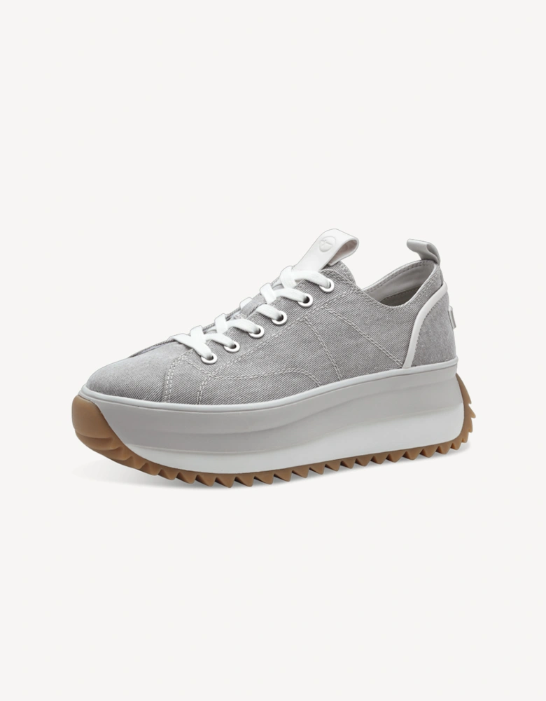 Women's 1-23731-41-204 Lace-up Trainer Light Grey