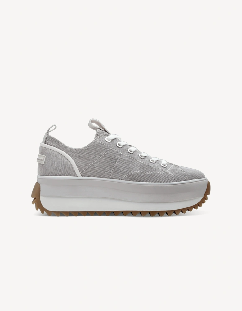 Women's 1-23731-41-204 Lace-up Trainer Light Grey