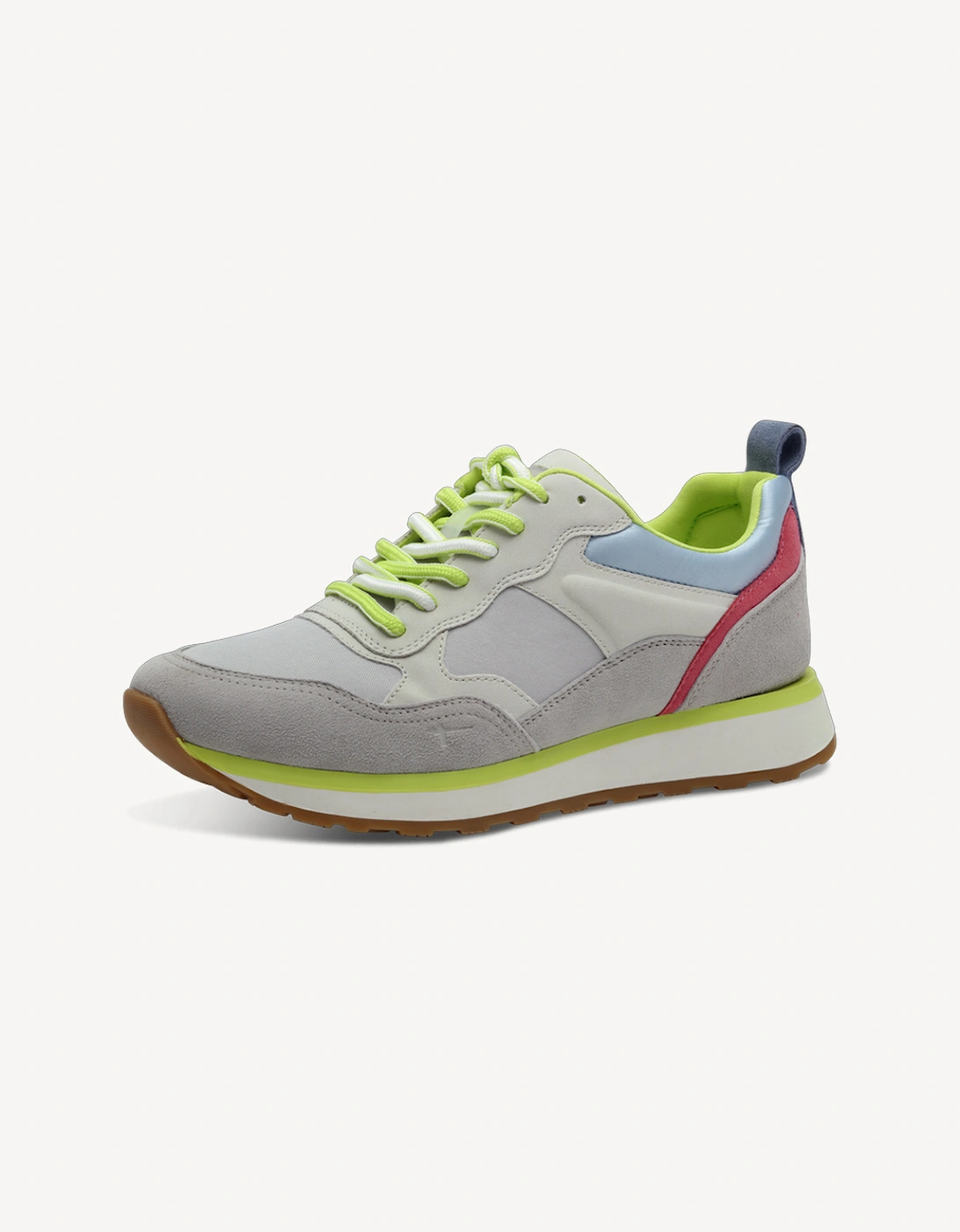 Women's Tamaris Women's 1-23741-43-248 Lace-up Trainer Light Grey Comb - Size: 8