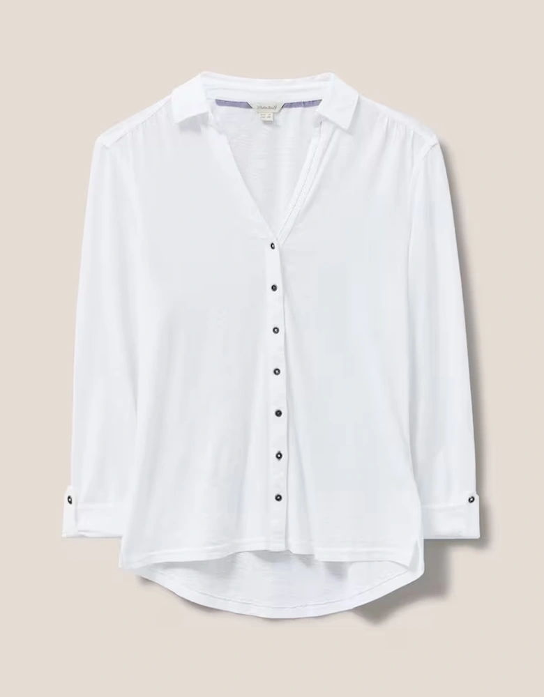 Annie Jersey Shirt Brilliant White