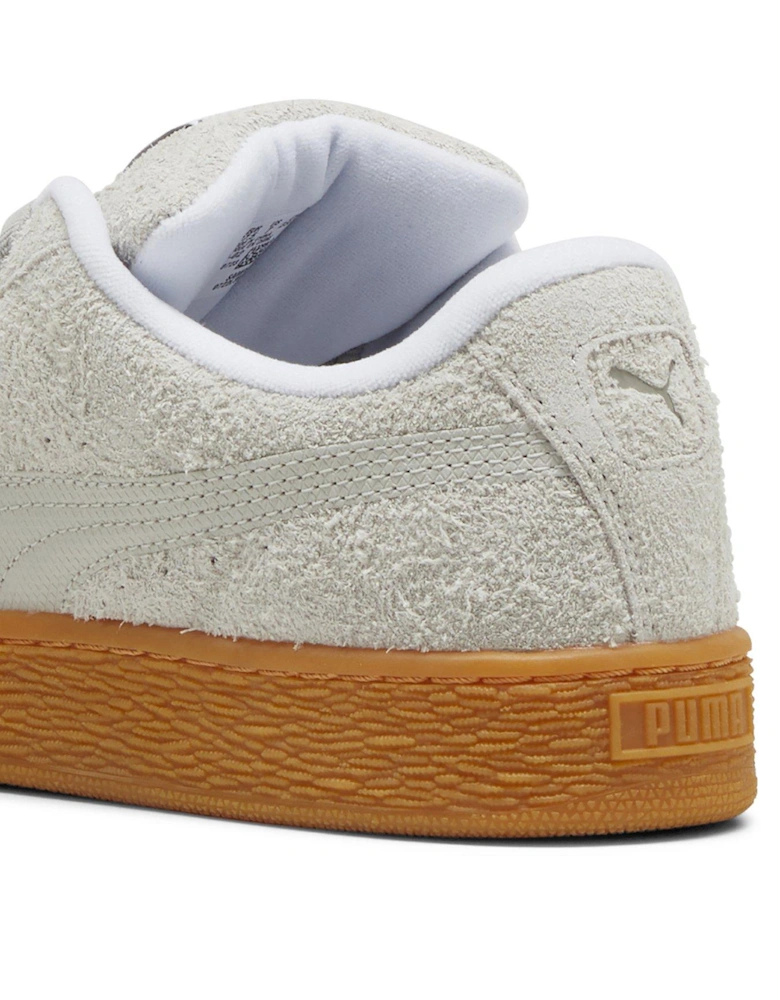 Women's Suede Xl Hairy Trainers - Grey