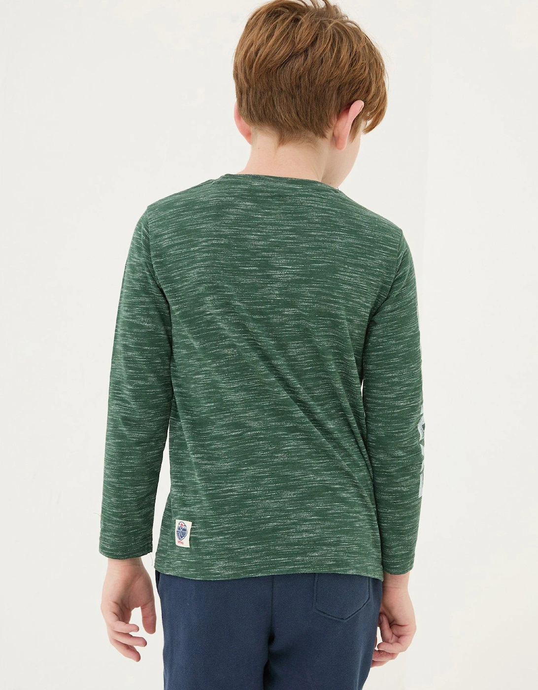 Boys Explore Ski Long Sleeve T-Shirt - Dark Green